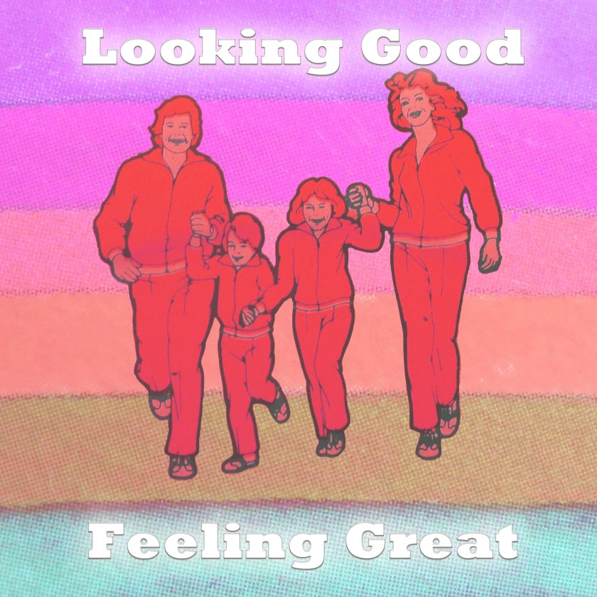 Looking Good, Feeling Great Rainbow Final with Text Glow - purple